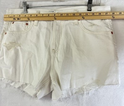Gap Denim Shorts 30 10 Petite Off White Cut Off Jean Women