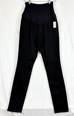 Old Navy Maternity Jeans 10 Long Black Wow Skinny Full Panel Denim New NWT