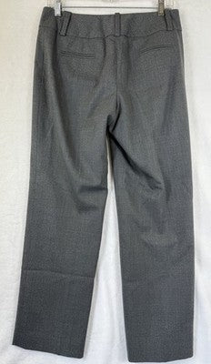 Talbots Pants 6 Petite Gray Wool Stretch Made In Italy Straight Leg Lined Women
