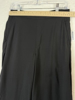 Old Navy Playa Wide Leg Pants Medium Womens Black High Waist New NWT