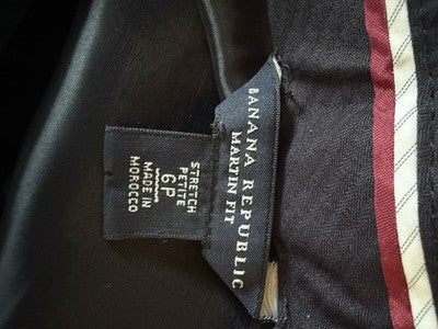 Banana Republic Pants Women 6 Petite Black Martin Fit Wool Stretch 6P Boot Cut