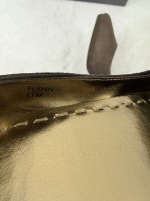 Tahari Pumps 11 Womens Brown Suede Leather High Heels Flynn 11M