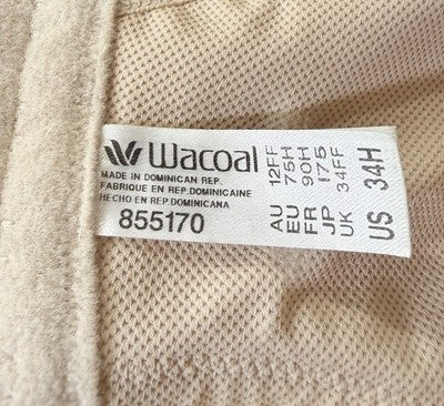 Wacoal Simone Sport Underwire Bra 34H Beige Womens Sports 855170