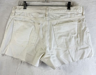 Gap Denim Shorts 30 10 Petite Off White Cut Off Jean Women