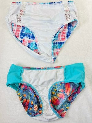Venus Bikini Bottom Lot Small 4 Womens Blue Swimsuit Bottoms