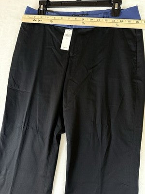 Banana Republic Ryan Pants 8 Women Black Blue Straight Leg New NWT