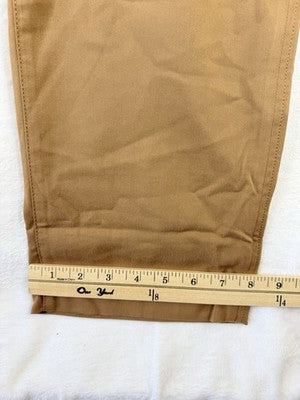 LL Bean Comfort Stretch Chino Pants 40x29  Mens Brown New *FlawRead