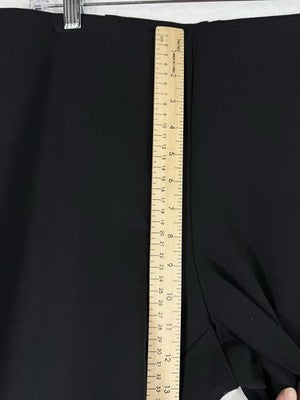 Eileen Fisher Flex Ponte Pants Large Black Knit Pull On Womens