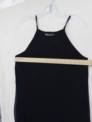 All That Jazz Dress Small Vintage 90s Whimsigoth Fairy Iridescent Blue Women