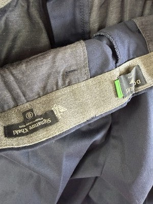 Dockers Signature Khaki Straight Fit Pants 30x30 Mens Navy Blue Iron Free New