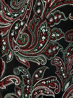 Lands End Womens Tops 6 No Iron Supima Shirt Button Up Long Sleeve Paisley