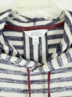 Market And Spruce Hoodie XXL Sweatshirt Top Striped Knit Womens Stitch Fix