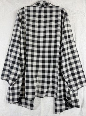 Studio By Torrid Blazer 4 Black White Check  Jacket Open Front
