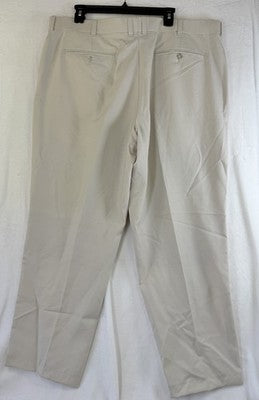 LL Bean Classic Fit Chino Pants 42 Mens 42x28 Khakis Tan Beige Mens