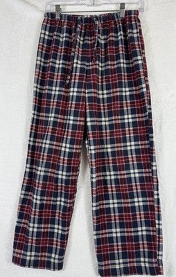 LL Bean Flannel Pajama Pants XS Petite Red Plaid Cozy 100% Cotton Womens