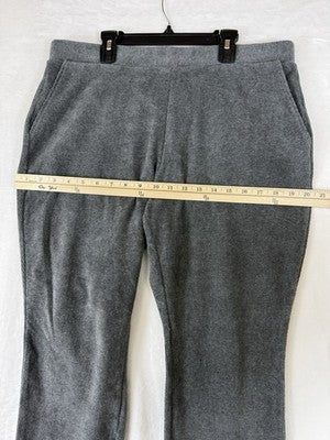 Lands End Corduroy Leggings Large Petite Gray Pull On Womens LP