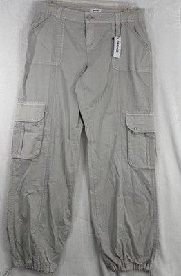 Garage Chicago Cargo Pants Size 15 Gray Low Rise Juniors Womens NWT Skater NEW