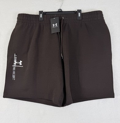Under Armour Unstoppable Fleece Shorts 2XL Mens 7” Brown Sweat New NWT