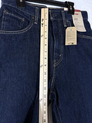 Levis Cinch Baggy Jeans 27 Womens Dark Blue High Rise 27x31 Levi’s New NWT