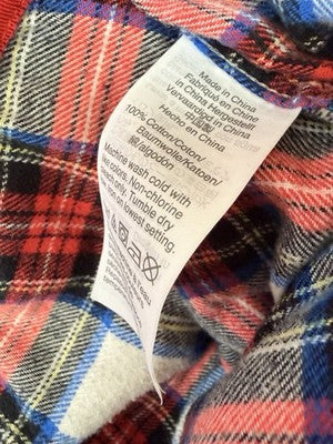 J Crew Flannel Pajama Pants Large Red Plaid Womens PJ Sleep