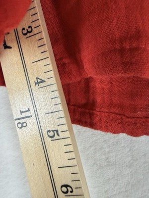 Gap Cotton Gauze Shorts Medium Pull On 4” Red Pockets Womens New NWT