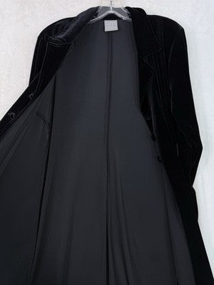 Vintage Rabbit Rabbit Rabbit Jacket Black Velour Cloak Size 16 Women Witchy Goth