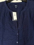 Gap Body Pajama Set Medium Top Shorts 100% Cotton PJ Seersucker Womens New NWT