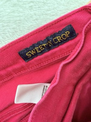 Lucky Brand Jeans 4/27 Sweet N Crop Bright Pink Womens Denim