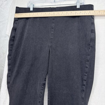 NYDJ Pull On Jeans 1X Gray Black Lot SanSpring Denim Lift Tuck Plus Size Womens