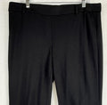 Briggs Pull On Pants Womens Petite Large Black Ponte Knit PL