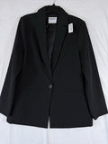 Old Navy Blazer Women Large Black Jacket Classic Stretch New NWT