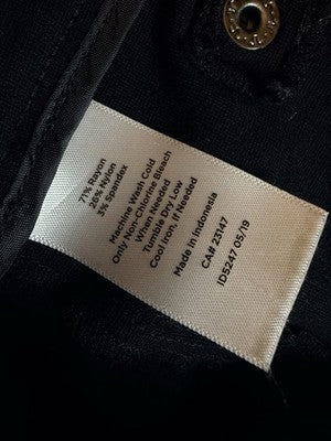 Talbots Dress Pants 18 Black Ponte Knit Stretch Plus Size Womens