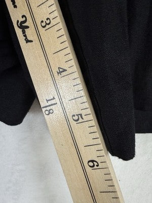 Gap 365 High Rise Linen Blend Shorts Large Tall Women Black New NWT