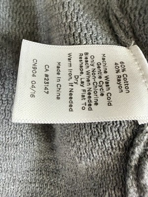 Talbots Cardigan Sweater 2X Petite Womens Gray Open Front 2XP