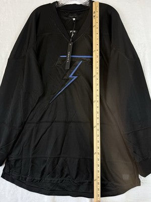 Tackma 2xL Mens Jersey Black Shirt Logo Long Sleeve Hip Hop Streetwear New NWT