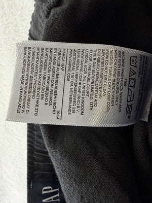 Gap High Rise Easy Horseshoe Jeans Large Womens Black Pull On Wide Leg New NWT