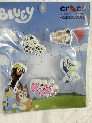 Bluey Jibbitz 5 Pack Crocs Charms New NWT