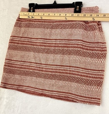 Banana Republic Pencil Skirt 2 100% Cotton Short Red Womens
