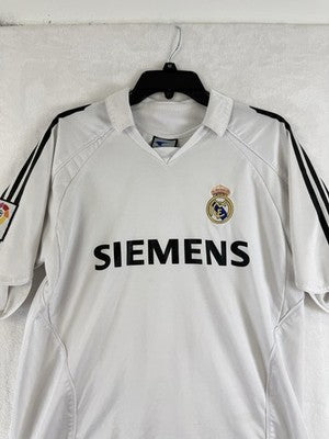 Real Madrid Football Jersey 2005 2006 Home White Soccer Mens Shirt