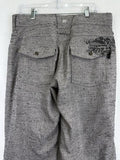 Roxy Snowboard Pants Womens Medium Gray Tweed Textured Ski Winter Snow Pants