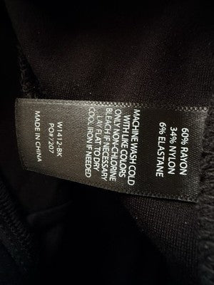 Betabrand Pants Medium Black Knit Pull On Dress Pants Yoga Pants Flowy