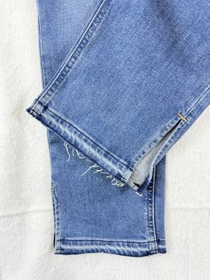 Gap Mid Rise Vintage Slim Jeans 8 29 Womens New NWT Raw Hem Blue