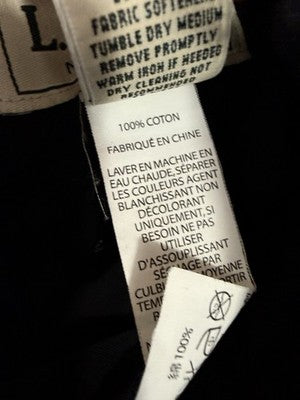 LL Bean Pants 38x32 Natural Fit Blue Mens Pleated 100% Cotton Khaki Chinos