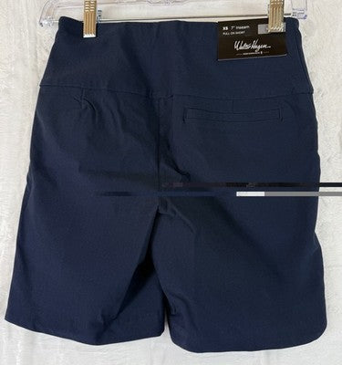 Walter Hagen Golf Shorts XS Womens Pull On Navy Blue Sculpt Lady New NWT