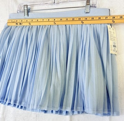 Calia Pleated Tennis Skort XL Blue Womens Skirt W/ Shorts New NWT