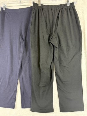 Women With Control Capri Pants Small 86 14 Lot Knit Pull On 3 Pairs Black Womens