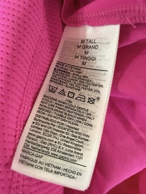 Gap Fit Pleated Exercise Skort Medium Tall Pink Women GapFit Skirt W/ Shorts New