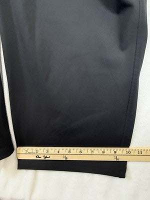 Lands End Active Pants 3X Workout Sport Knit Black Plus Size Womens