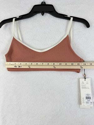 Calia Swim Top Small Strappy Warm Terracotta Bikini Swimwear New NWT