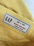 Gap Baggy Mid Rise Jeans 30 10 Womens Yellow Ultrasoft Denim New NWT